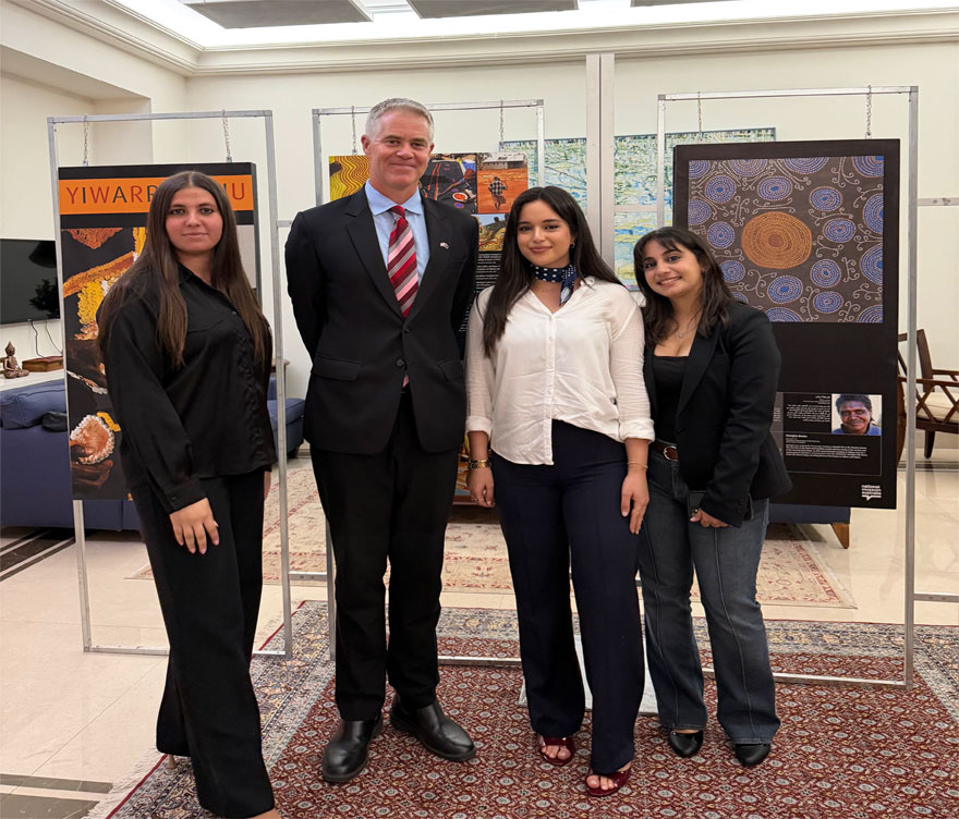 3 BAU students participate in the Australian Embassy cultural event